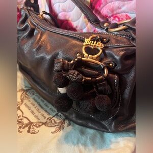 Juicy Couture Handbag with Pom Pom Accent